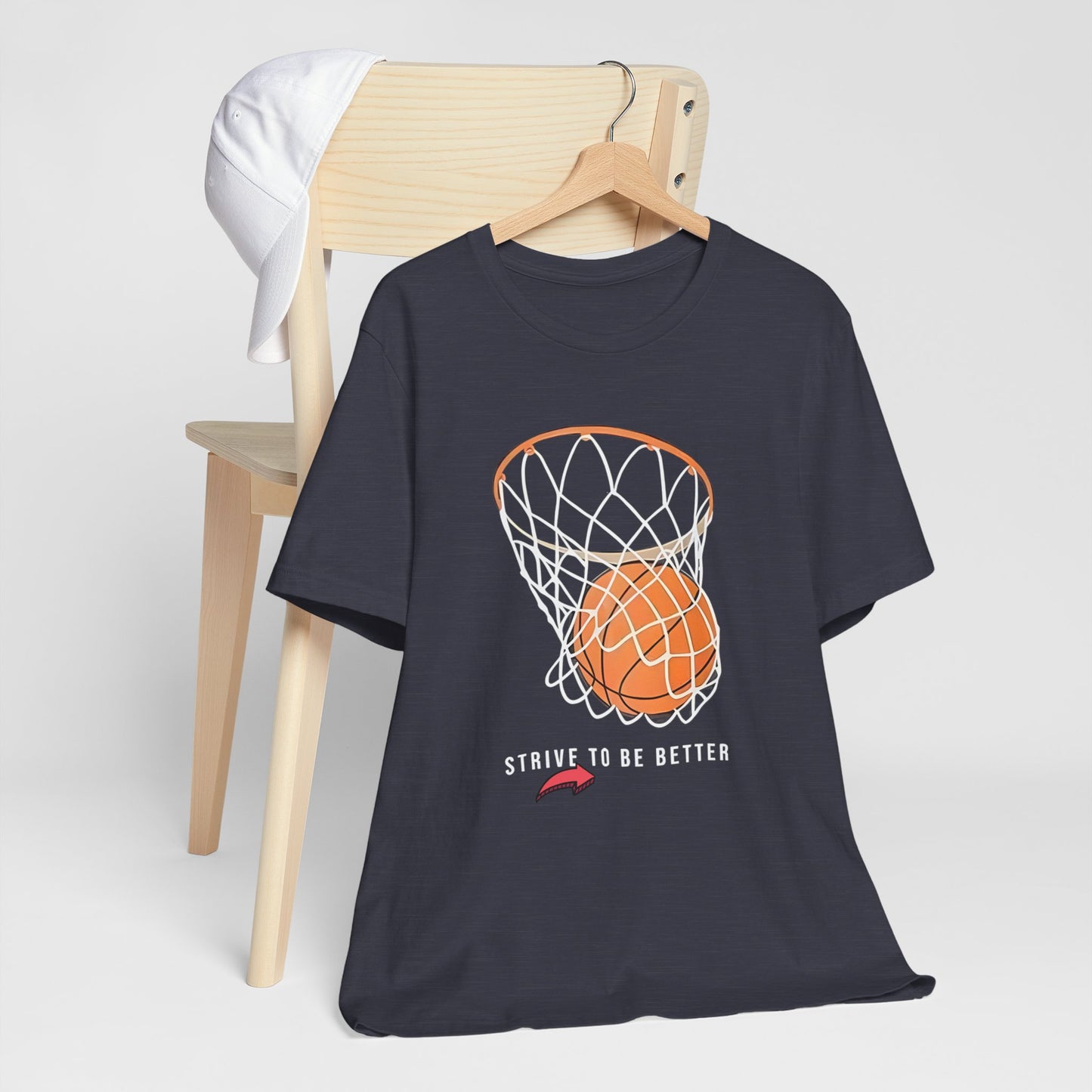 Strive to Be Better Basketball Tee - Unisex Jersey Short Sleeve T-Shirt