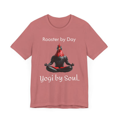 Yoga by Soul Unisex Jersey Short Sleeve Tee - Hen Meditation Design