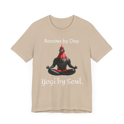 Yoga by Soul Unisex Jersey Short Sleeve Tee - Hen Meditation Design