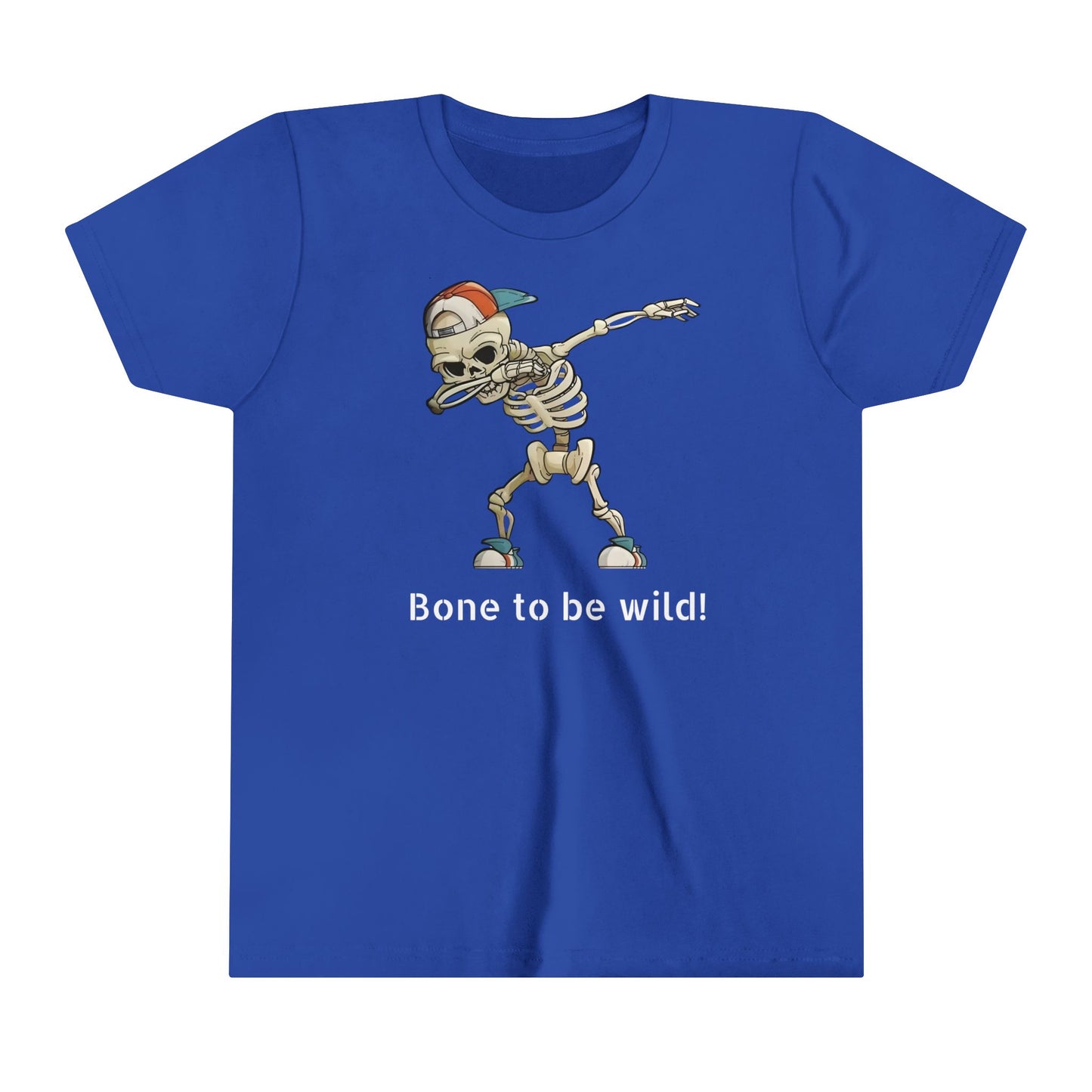 Cool Skeleton Dabbing Youth Short Sleeve Tee - Fun and Trendy Kid's Shirt for Casual Wear