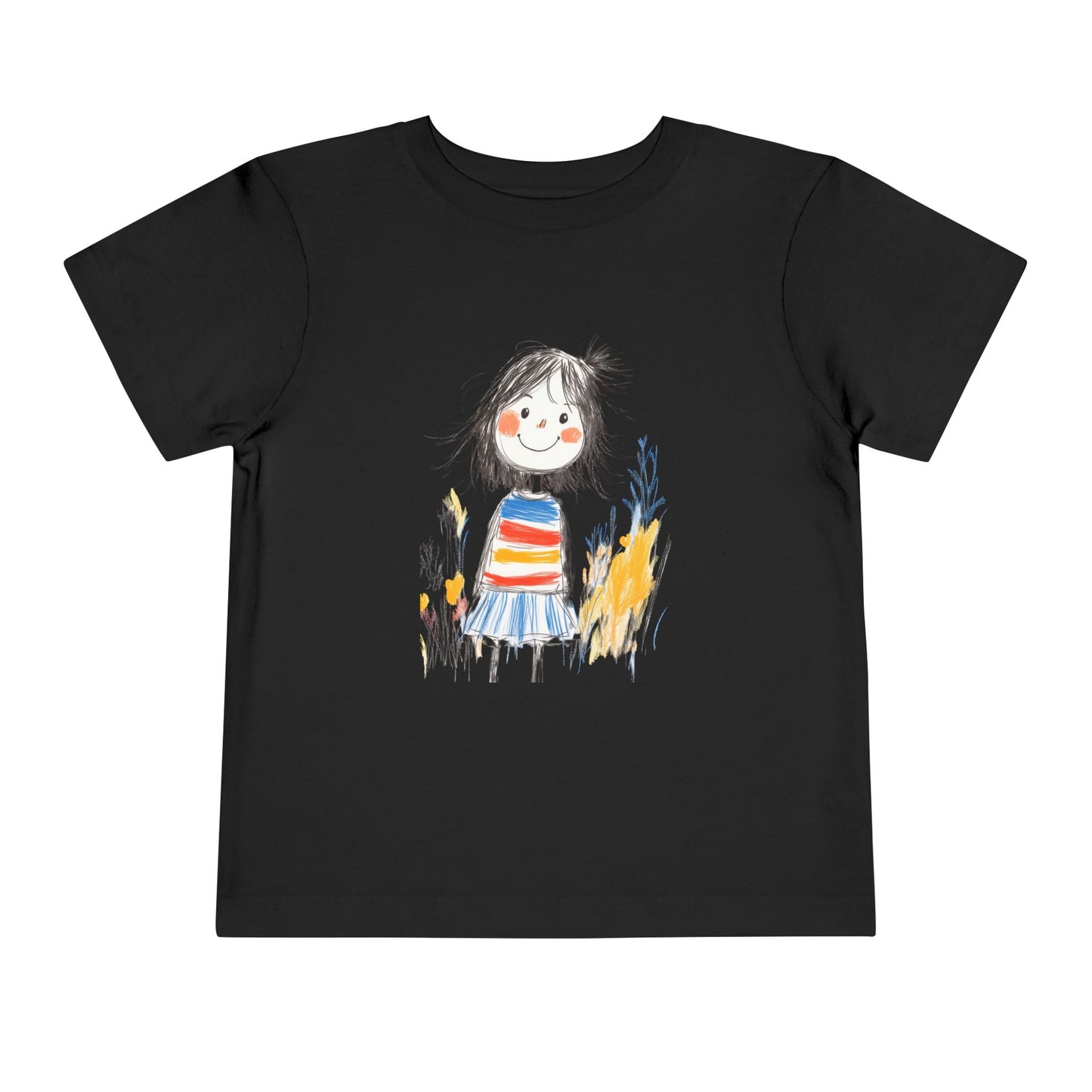 Whimsical Toddler Tee with Colorful Character Design