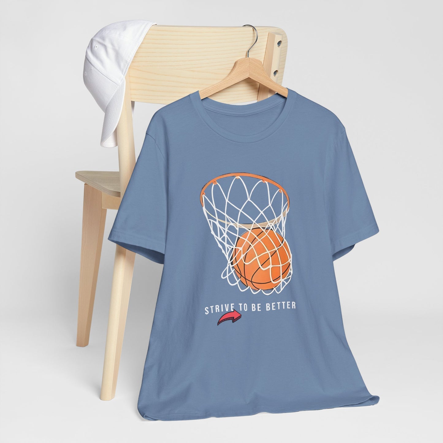 Strive to Be Better Basketball Tee - Unisex Jersey Short Sleeve T-Shirt