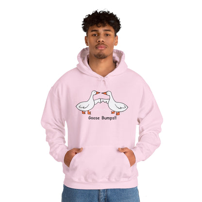 Goose Bumps Unisex Heavy Blend Hoodie - Fun & Cozy Sweatshirt for Bird Lovers